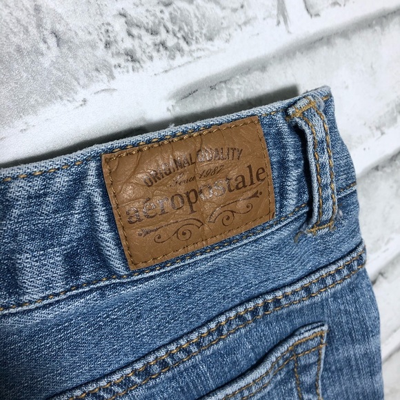 bayla skinny jeans aeropostale 1/2 short Size 8 - Picture 8 of 9